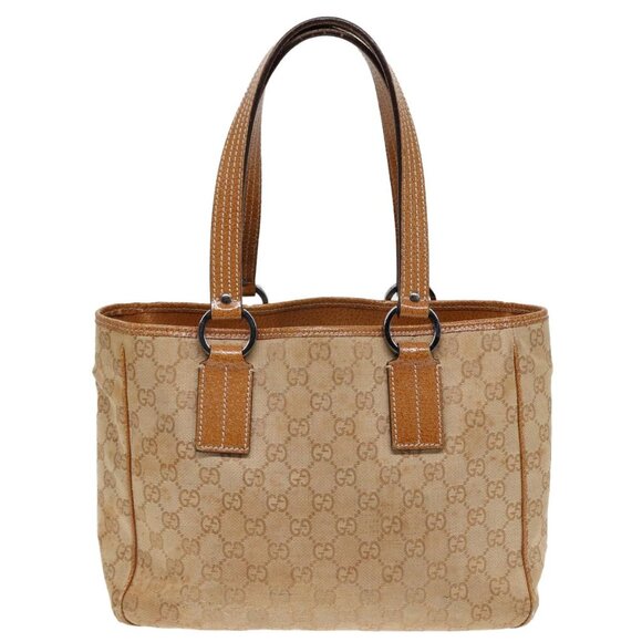 GUCCI GG Canvas Tote Bag Beige 113019 3444 Auth 85129 - Picture 2 of 16